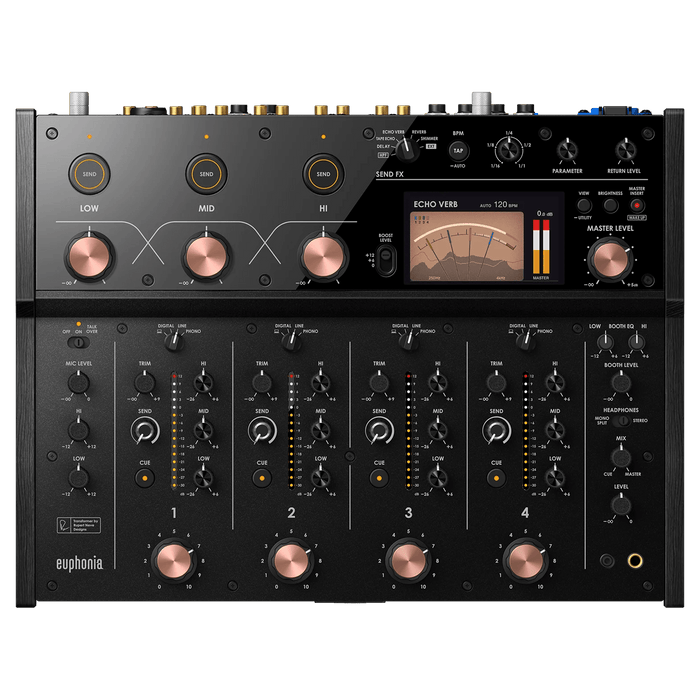 AlphaTheta Euphonia - Professional 4 Channel Rotary DJ Mixer