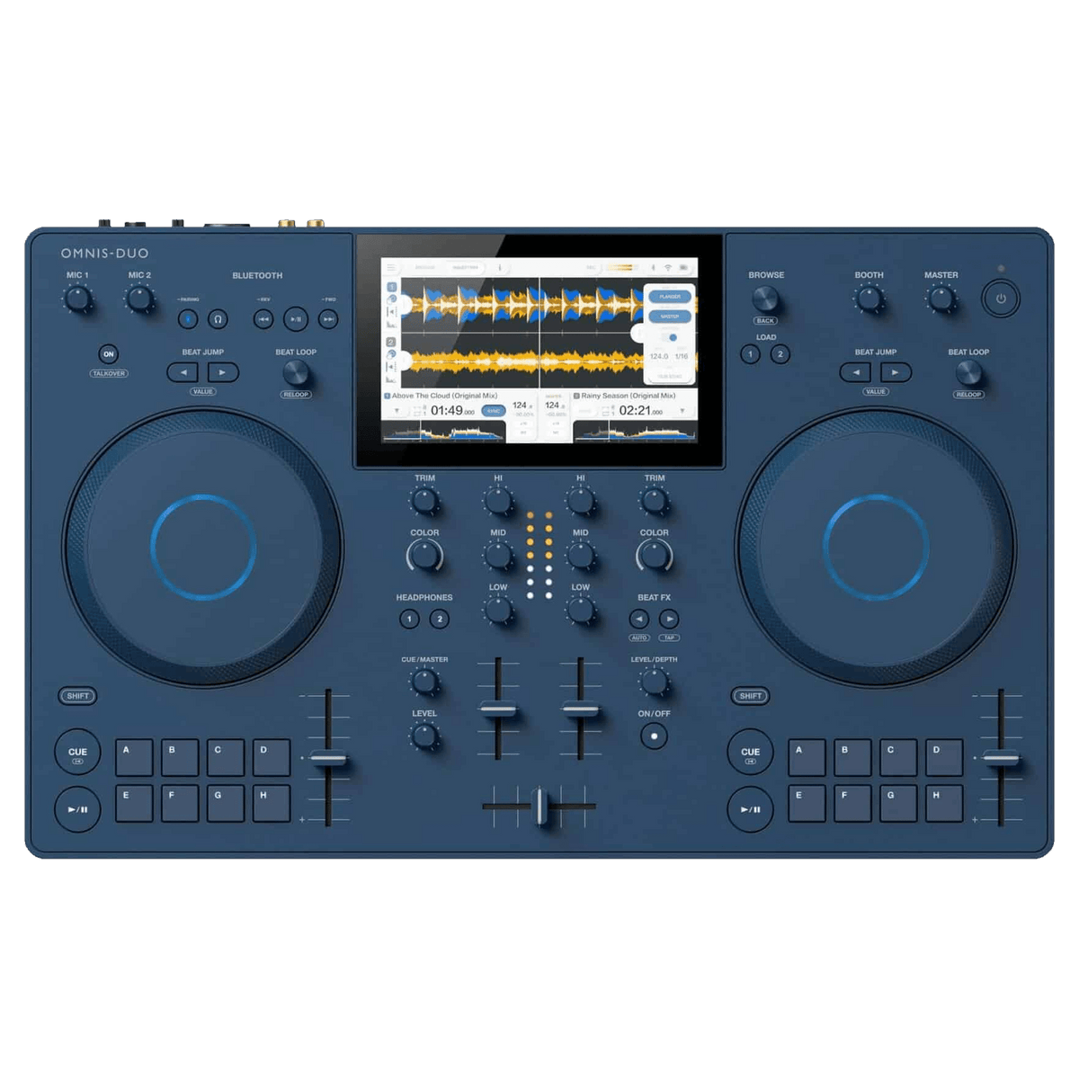 AlphaTheta OMNIS DUO portable DJ controller - top panel