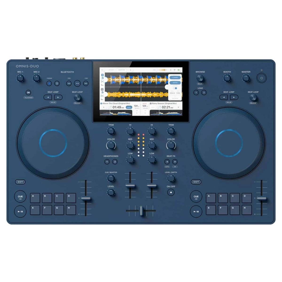 AlphaTheta OMNIS DUO portable DJ controller - top panel