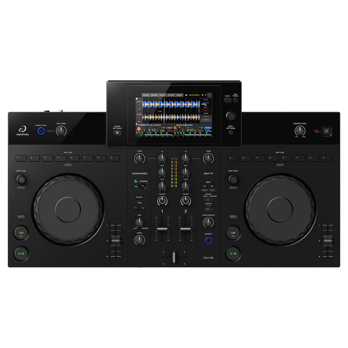 AlphaTheta XDJ AN 2-channel all-in-one DJ system, front view