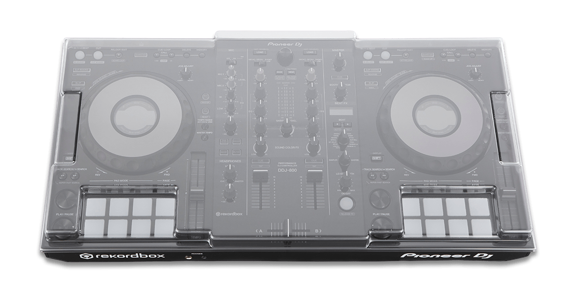 Decksaver Pioneer DDJ-800 Dust Cover DS-PC-DDJ800, official Decksaver render 1