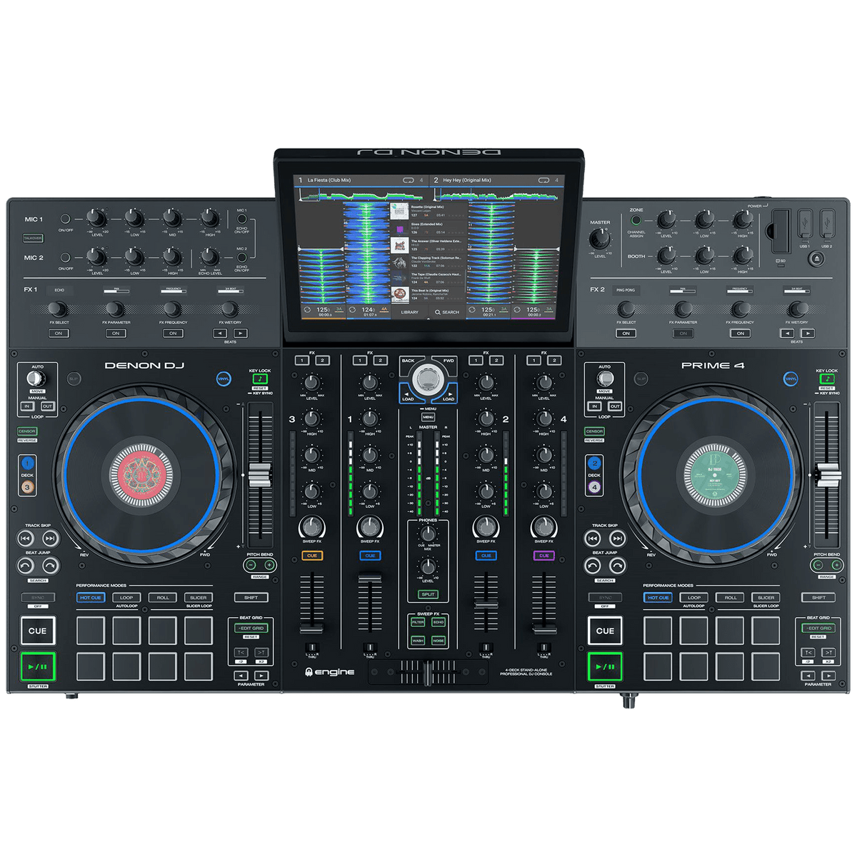 Denon DJ Prime 4 - 4 Channel Standalone DJ Controller