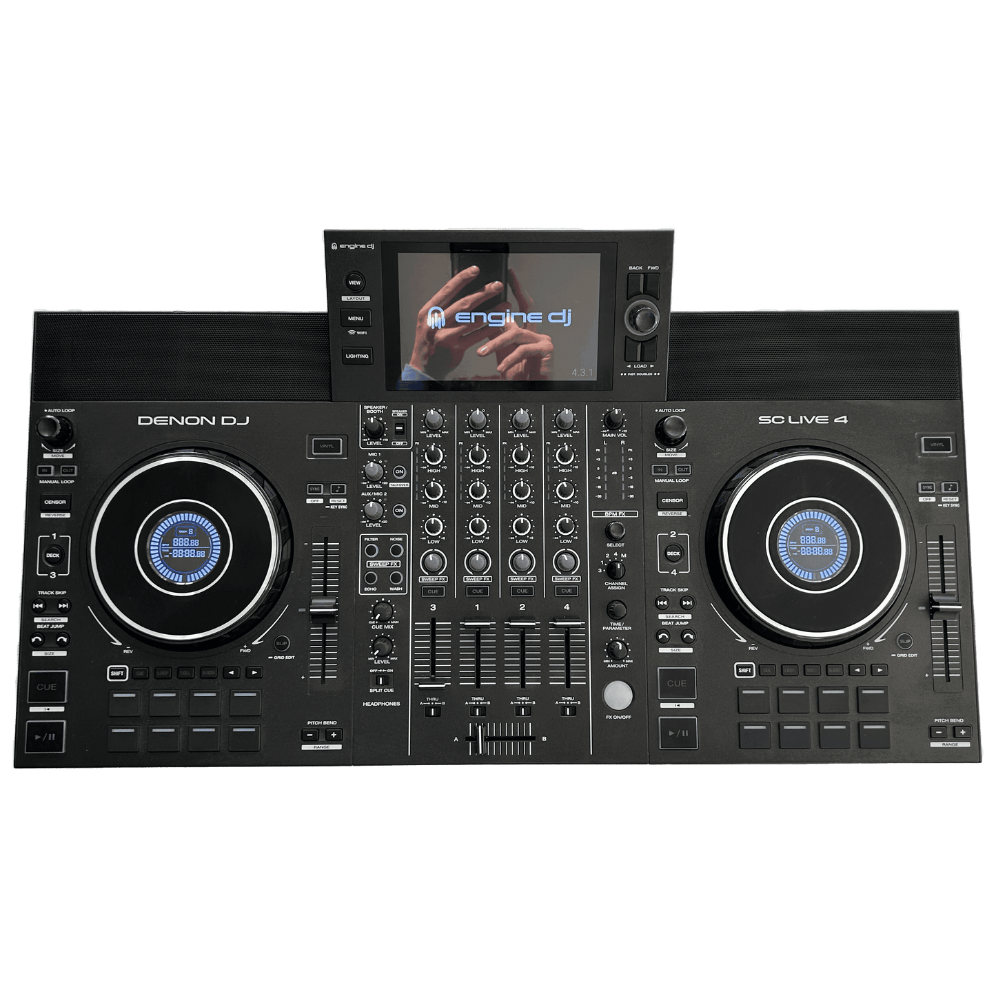 Denon DJ SC LIVE 4 - 4 - Channel Standalone DJ Controller - Turntable Trader