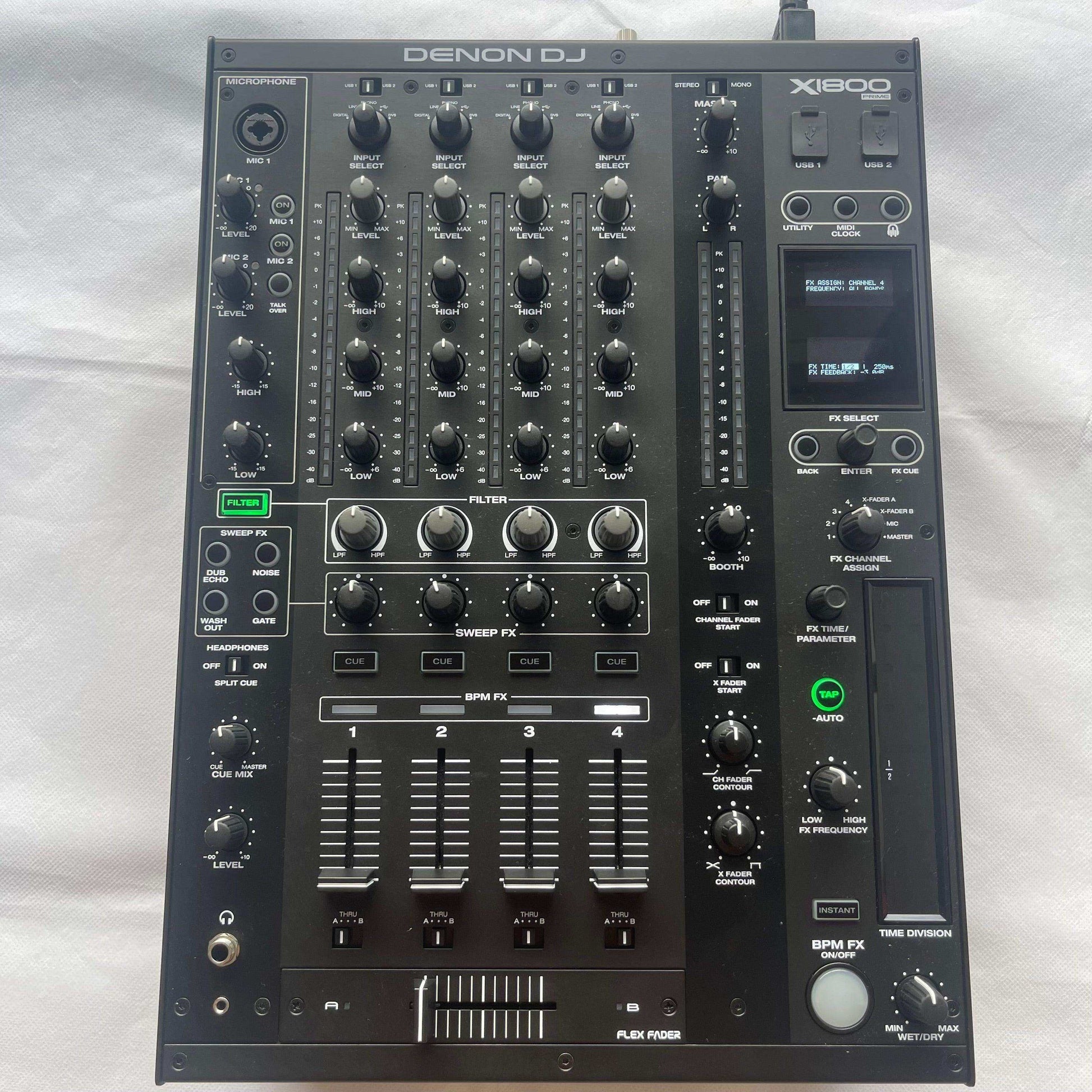 Denon X1800 Prime - 4 - Channel DJ Mixer - Turntable Trader