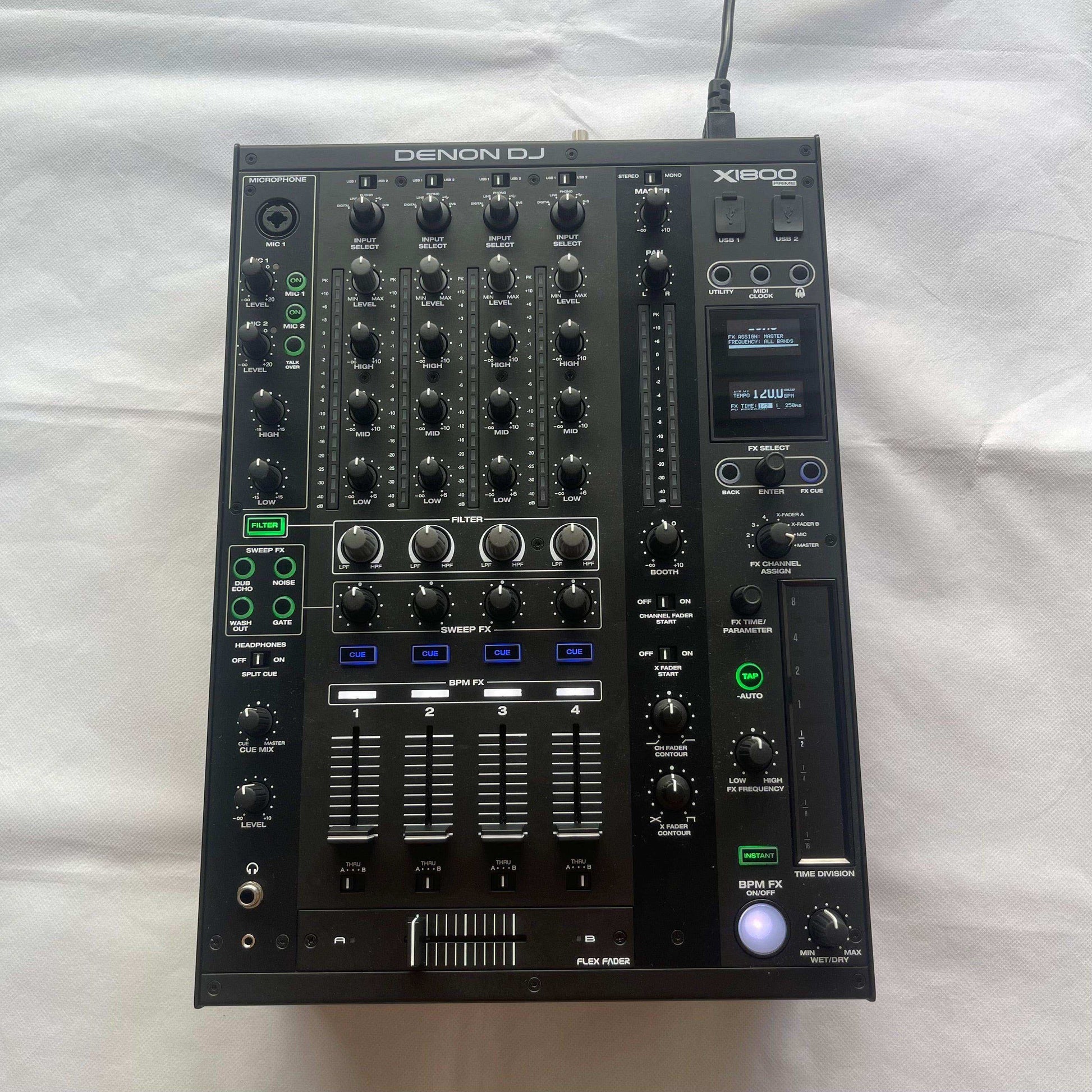 Denon X1800 Prime — 4-канальный DJ-микшер — Проигрыватель виниловых пластинок