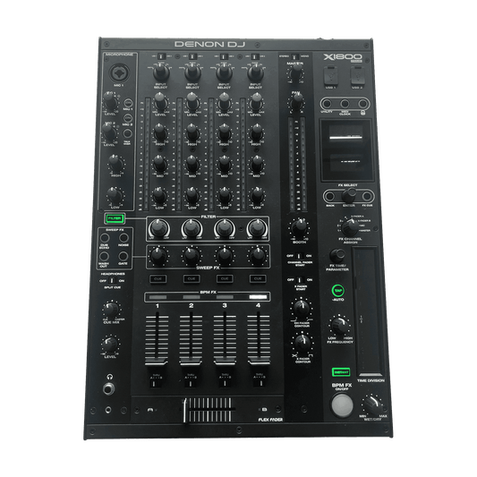 Denon X1800 Prime - 4 - Channel DJ Mixer - Turntable Trader