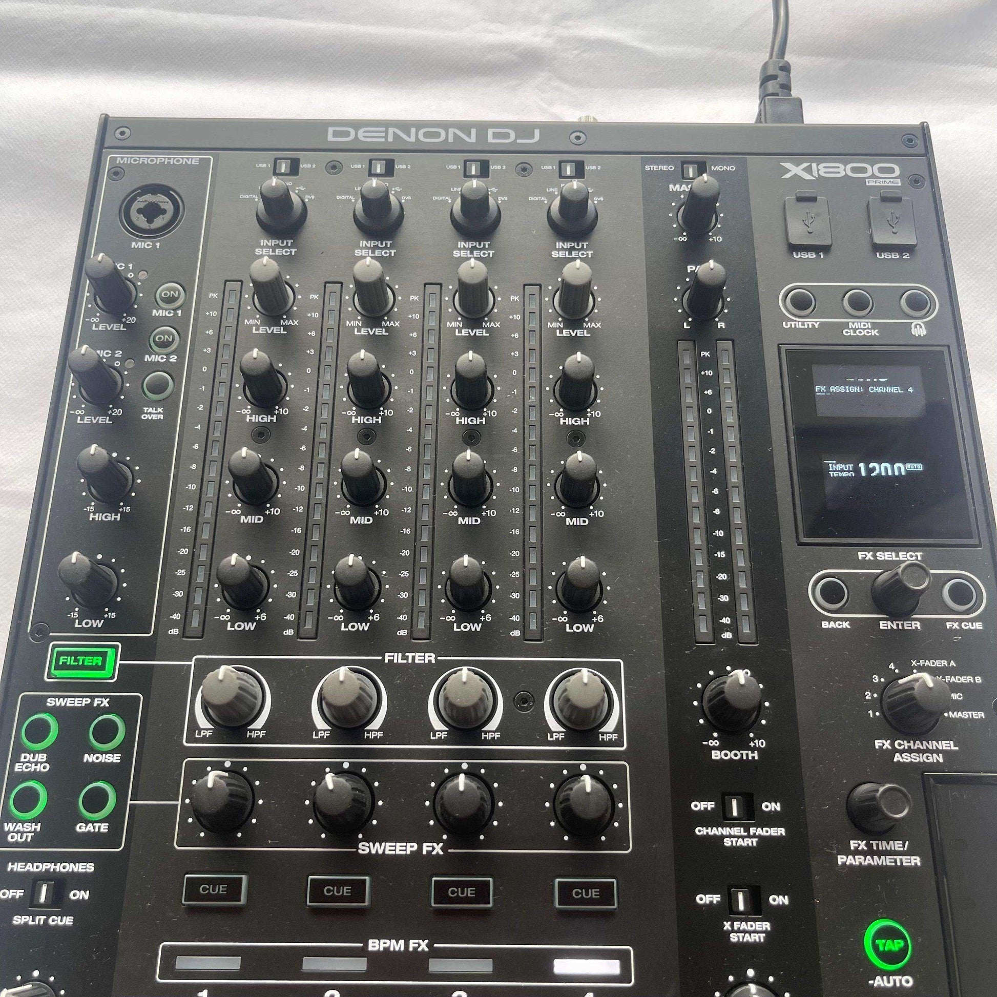 Denon X1800 Prime — 4-канальный DJ-микшер — Проигрыватель виниловых пластинок