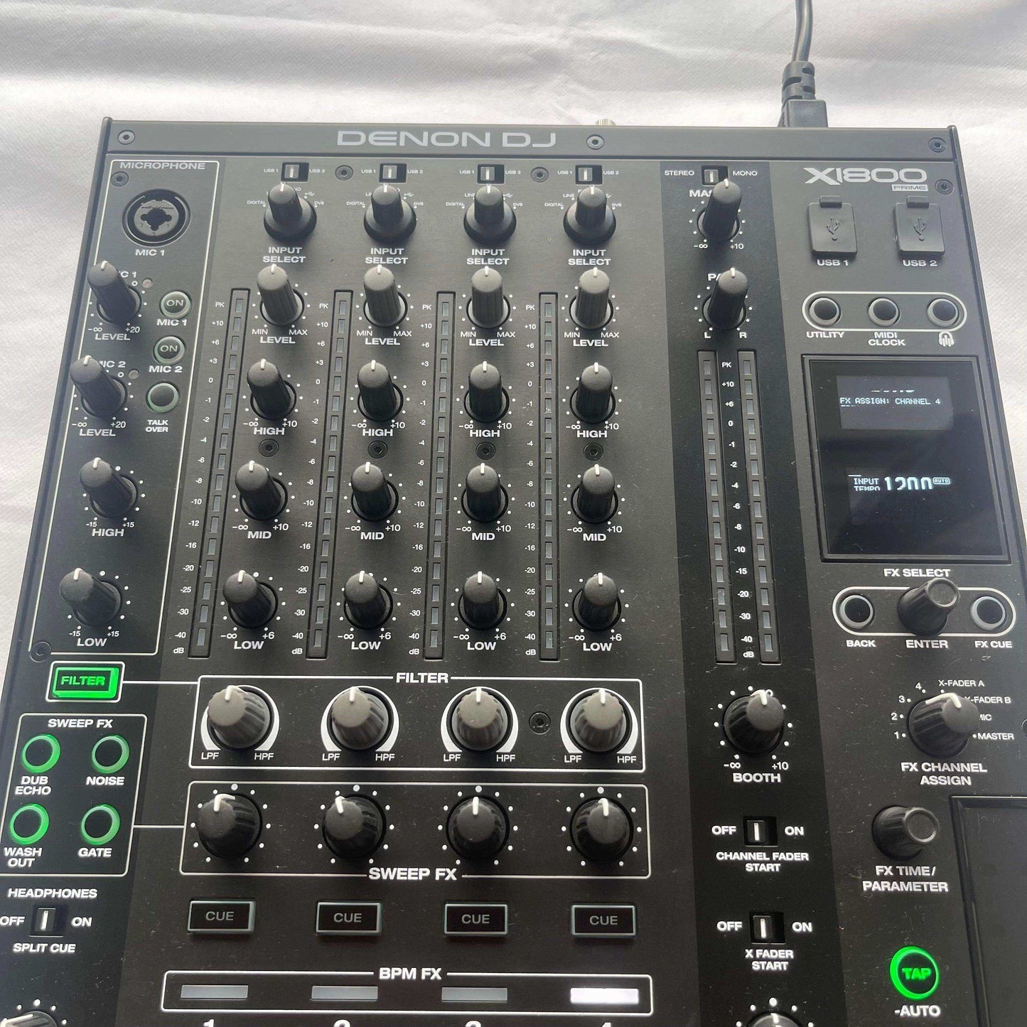 Denon X1800 Prime - 4 - Channel DJ Mixer - Turntable Trader