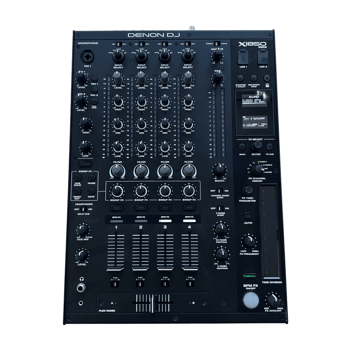 Denon X1850 Prime Mixer - Professional 4 - Channel DJ Mixer - Turntable Trader