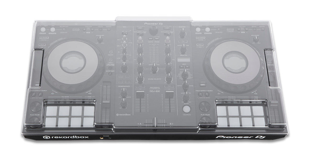 Decksaver Pioneer DDJ-800 Dust Cover DS-PC-DDJ800, official Decksaver render 1
