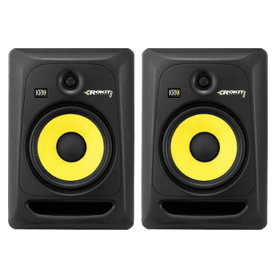 KRK Rokit 8 G3 Pair Black Studio DJ Monitors Speakers