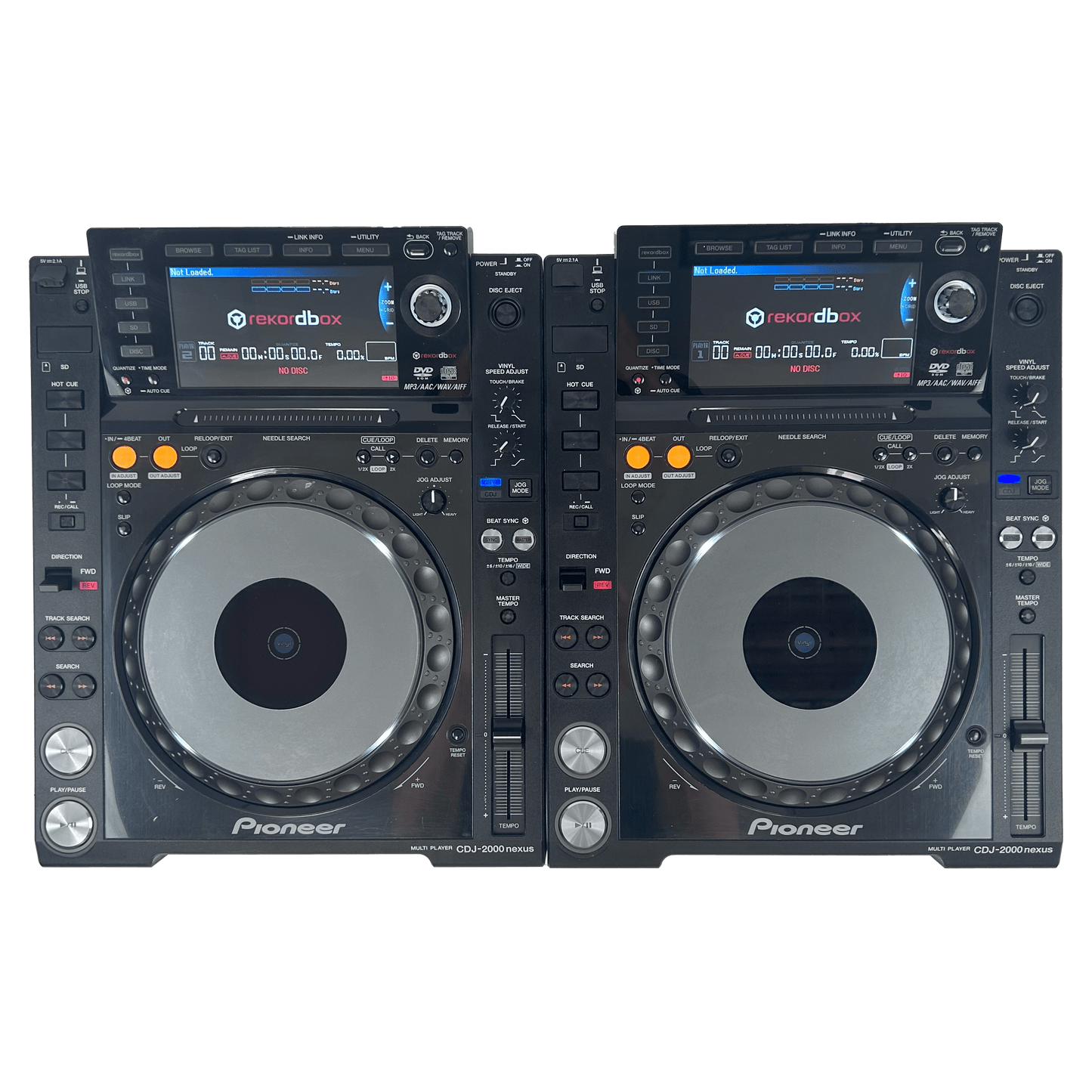 Pioneer CDJ 2000 Nexus Pair NXS - Professional DJ Media Players - Turntable Trader