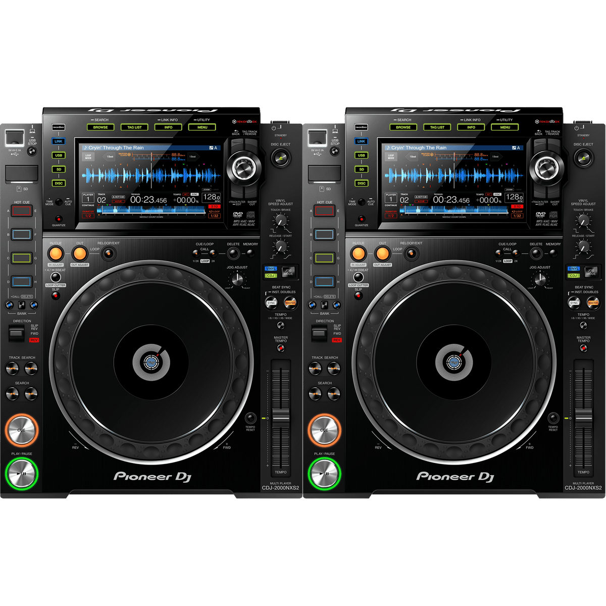 Pioneer CDJ 2000 NXS2 Pair - Professional DJ Media Players - Turntable Trader