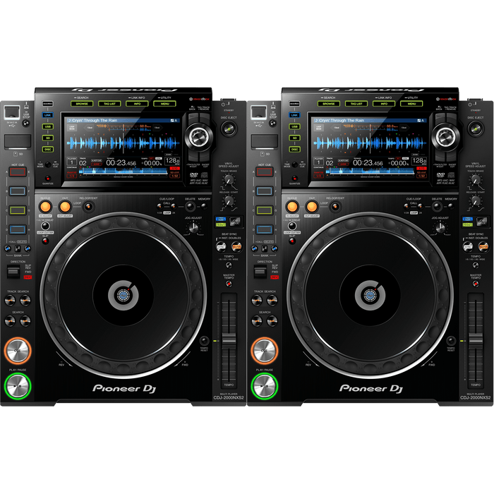 Pioneer CDJ 2000 NXS2 Pair - Professional DJ Media Players - Turntable Trader