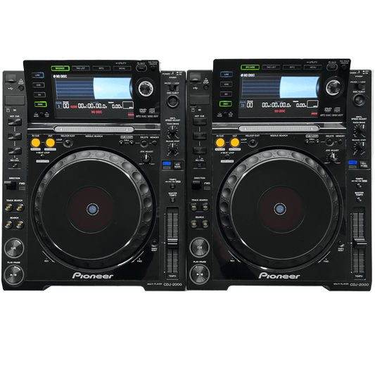 Pioneer CDJ 2000 Pair - Professional DJ Media Players - Turntable Trader