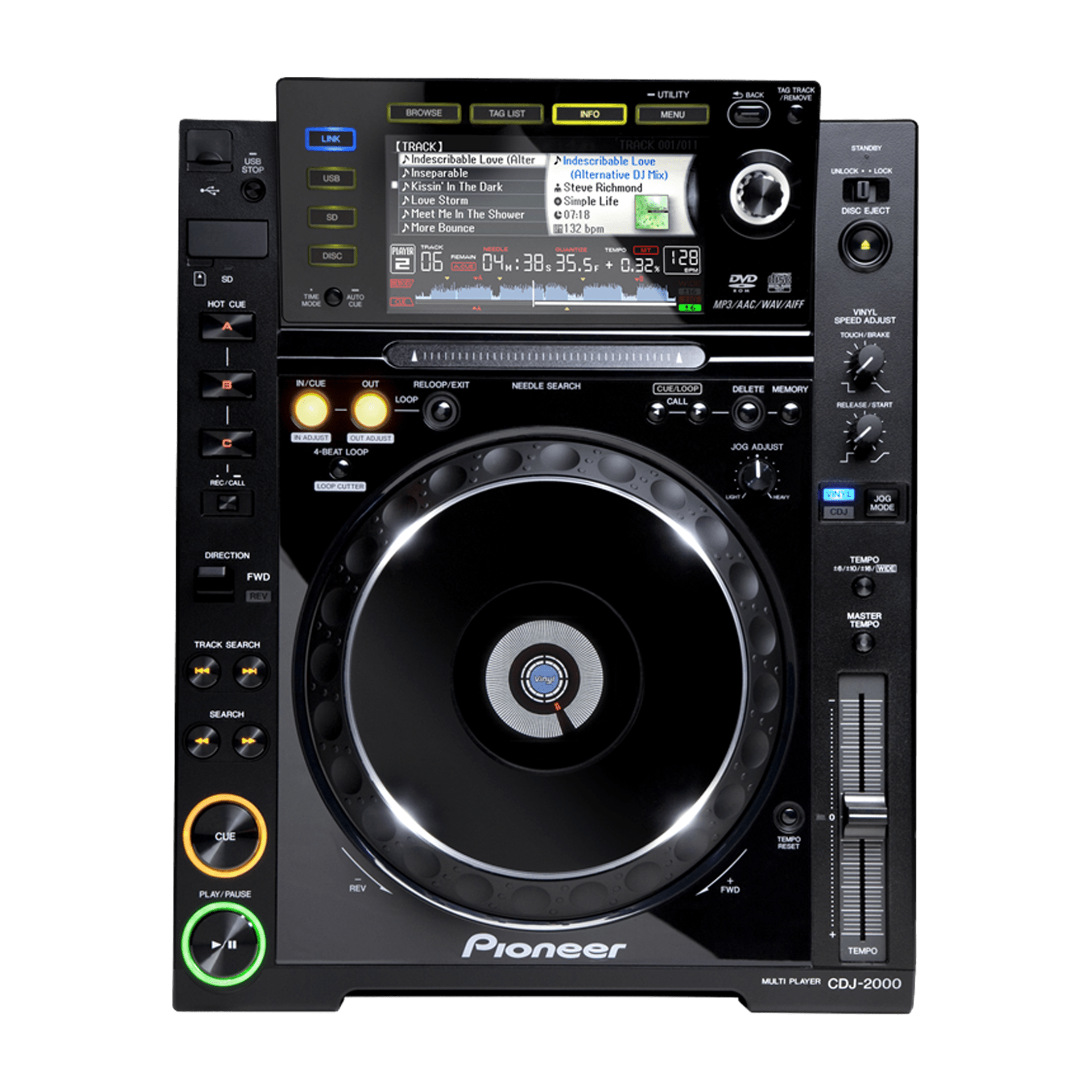 Pioneer DJ CDJ 2000 Media Player - FREE 24H Shipping – Turntable