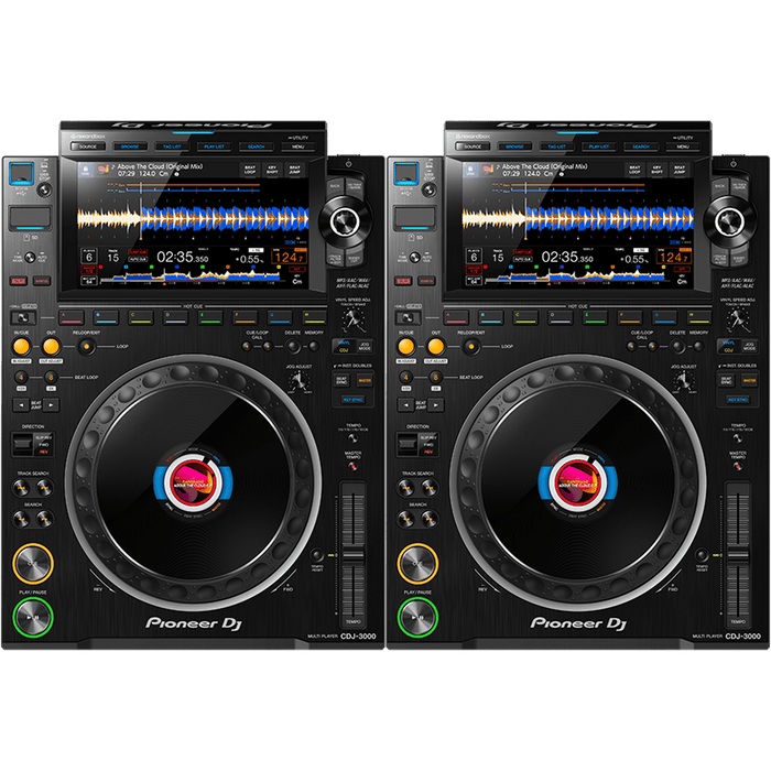 Pioneer CDJ 3000 Pair - Professional Multi-Player Decks