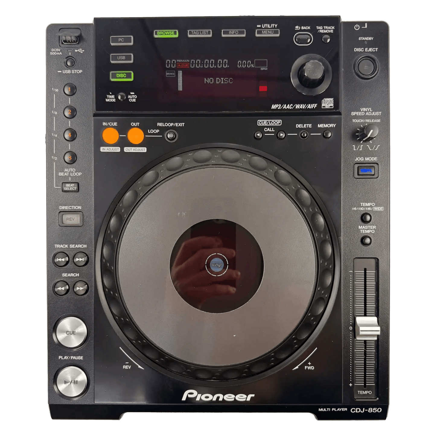 Pioneer CDJ 850 - K - Professional DJ Media Player - Turntable Trader