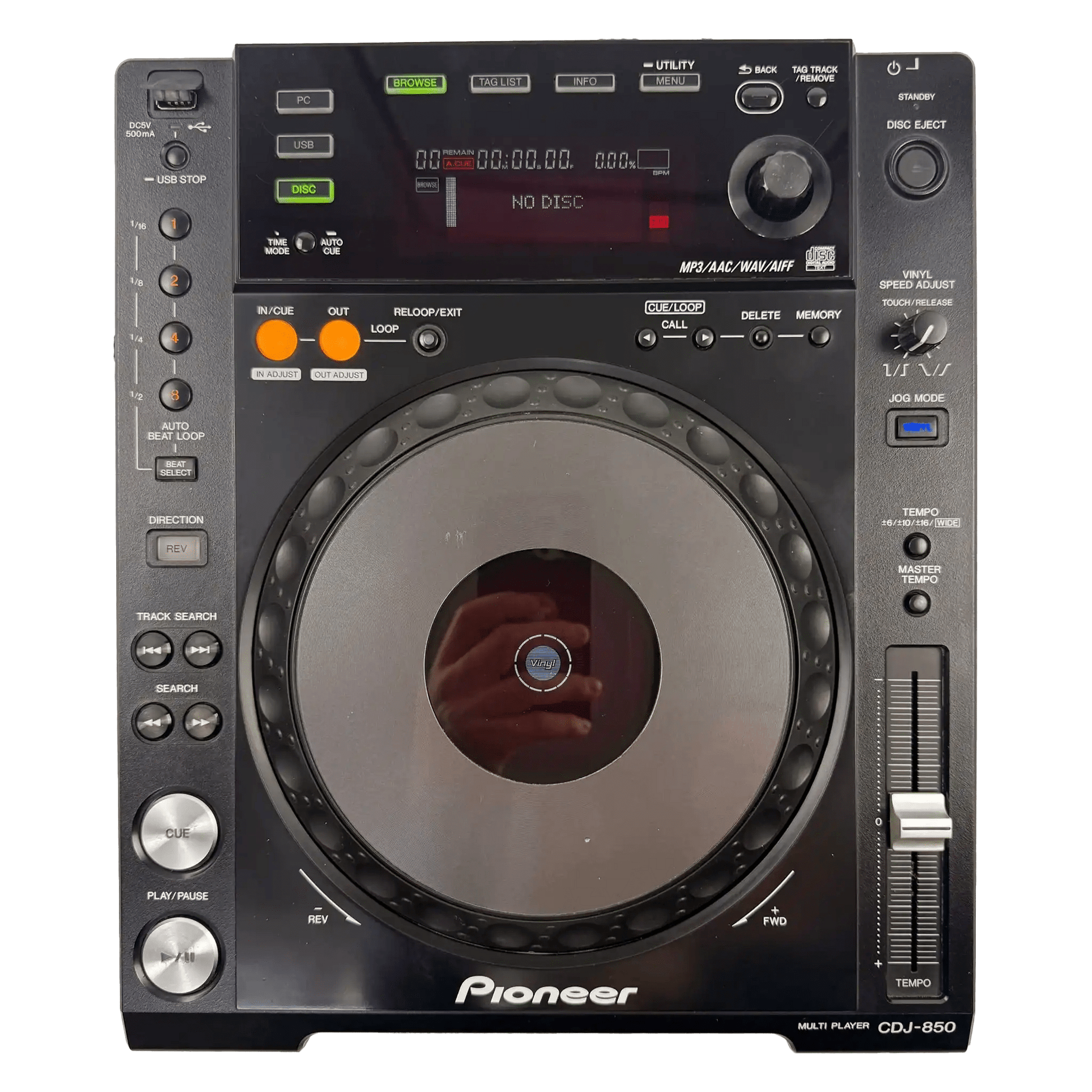 Pioneer CDJ 850 - K - Professional DJ Media Player - Turntable Trader