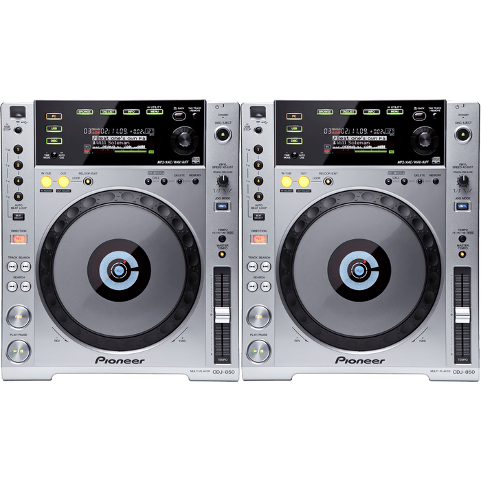 Pioneer CDJ 850 Pair - Professional DJ Multi-Players