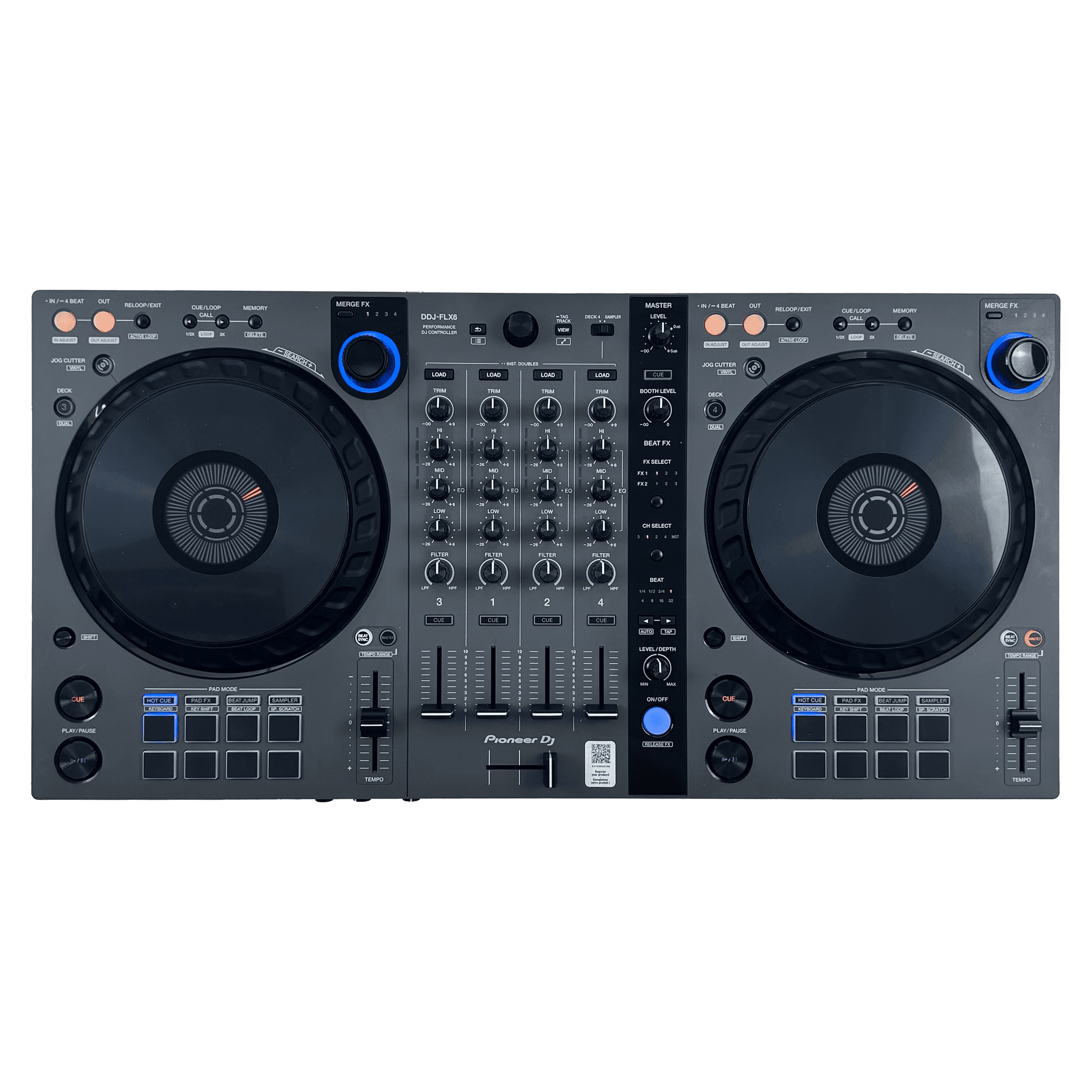 Pioneer DDJ FLX6 GT - 4 Channel DJ Controller - Turntable Trader