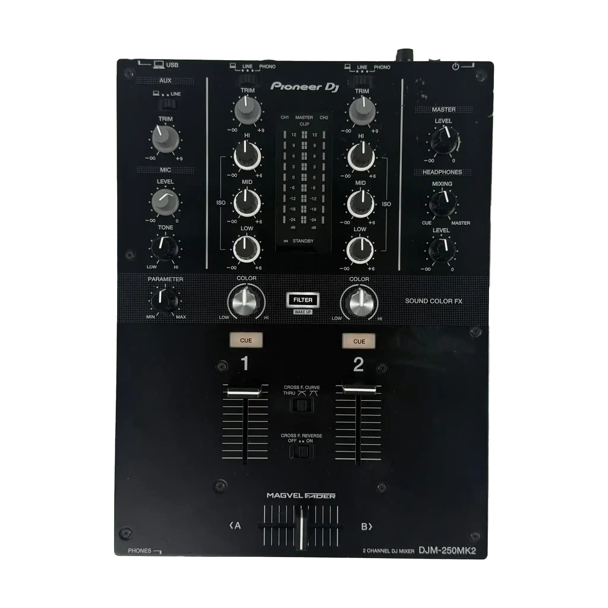 Pioneer DJ DJM 250 MK2 2 Channel DJ Mixer | Turntable Trader Pioneer DJ DJM 250 MK2 2 Channel DJ Mixer | Turntable Trader