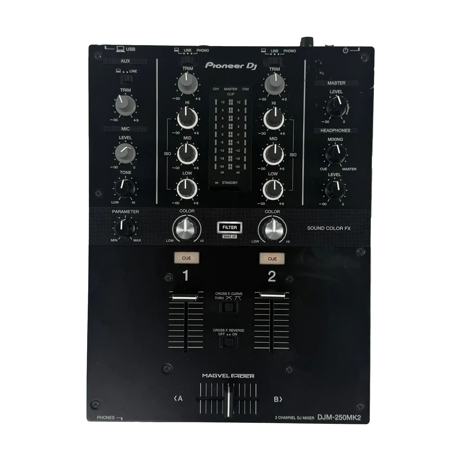 Pioneer DJ DJM 250 MK2 2 Channel DJ Mixer | Turntable Trader Pioneer DJ DJM 250 MK2 2 Channel DJ Mixer | Turntable Trader