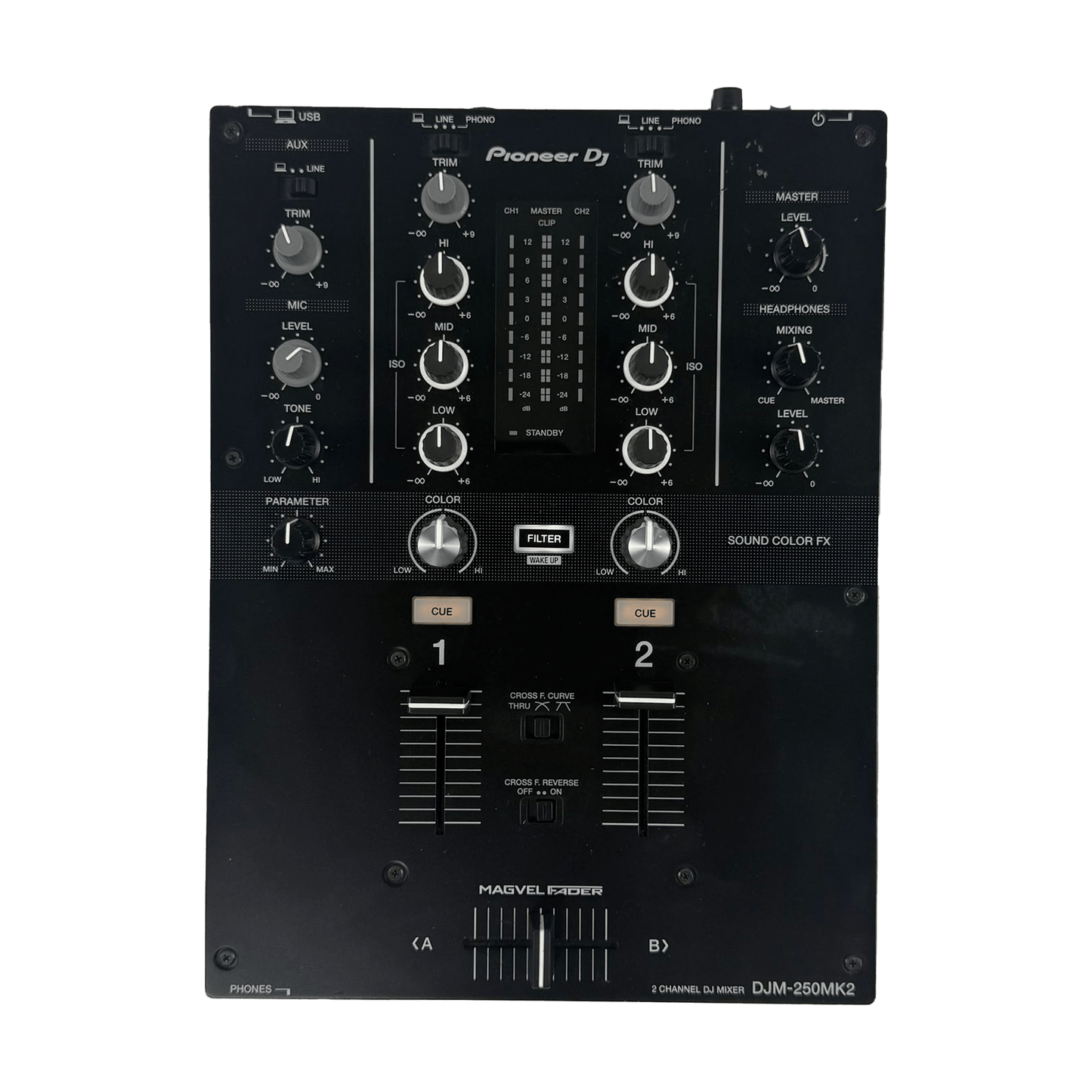 Pioneer DJ DJM 250 MK2 - Professional 2 - Channel DJ Mixer - Turntable Trader