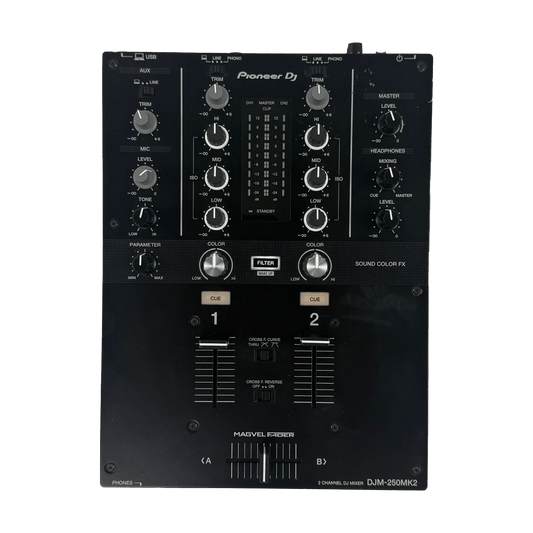 Pioneer DJ DJM 250 MK2 - Professional 2 - Channel DJ Mixer - Turntable Trader
