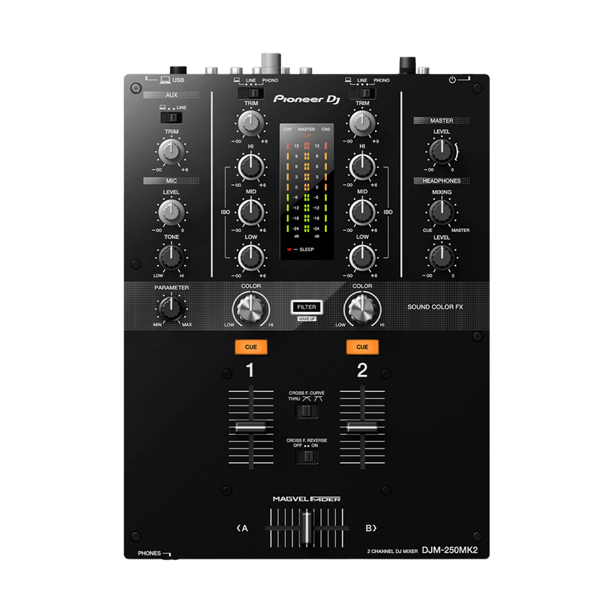 Pioneer DJ DJM 250 MK2 - Professional 2 Channel DJ Mixer - Turntable Trader