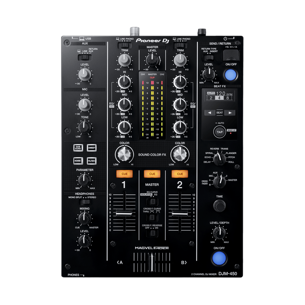 Pioneer DJ DJM 450 - Professional 2-Channel DJ Mixer