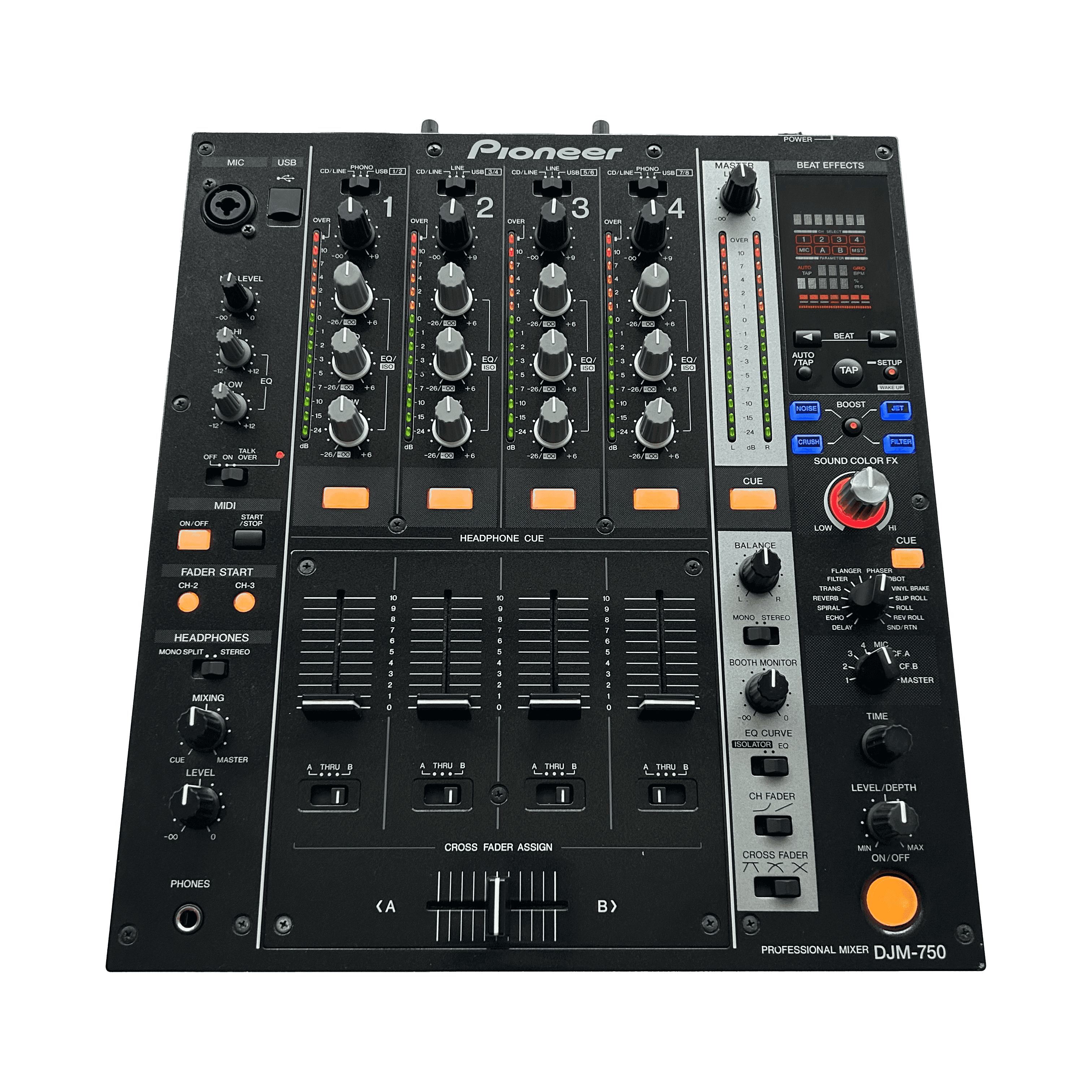 Pioneer DJ DJM 750 4 Channel DJ Mixer | Turntable Trader Pioneer DJ DJM 750 4 Channel DJ Mixer | Turntable Trader