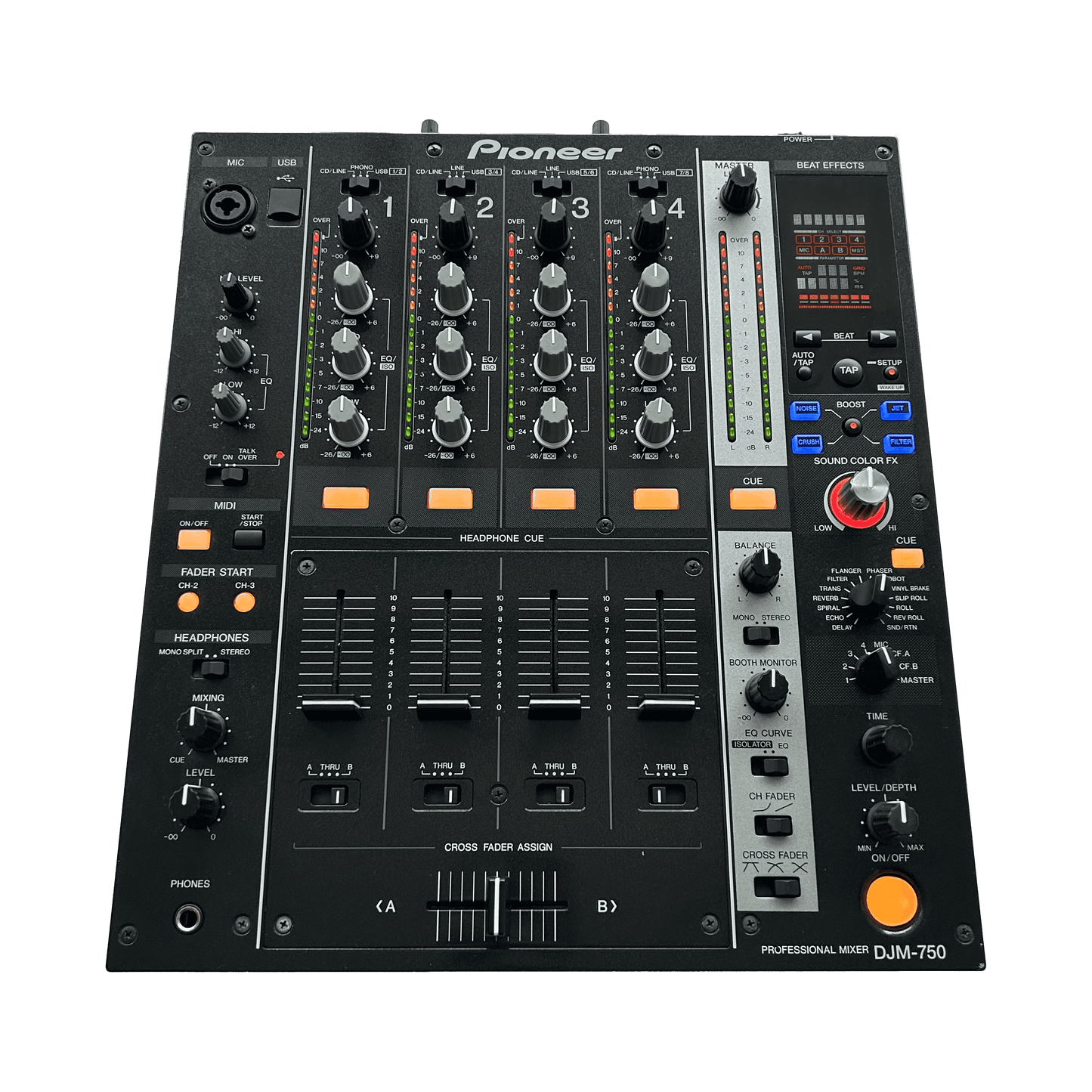 Pioneer DJ DJM 750 - Professional 4 - Channel DJ Mixer - Turntable Trader