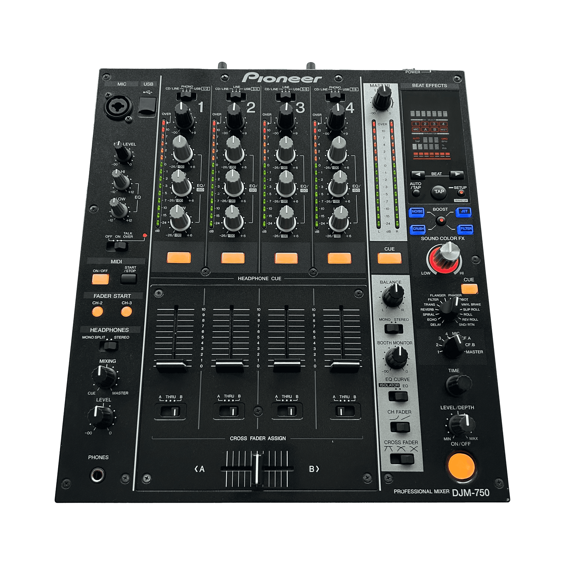Pioneer DJ DJM 750 - Professional 4 - Channel DJ Mixer - Turntable Trader