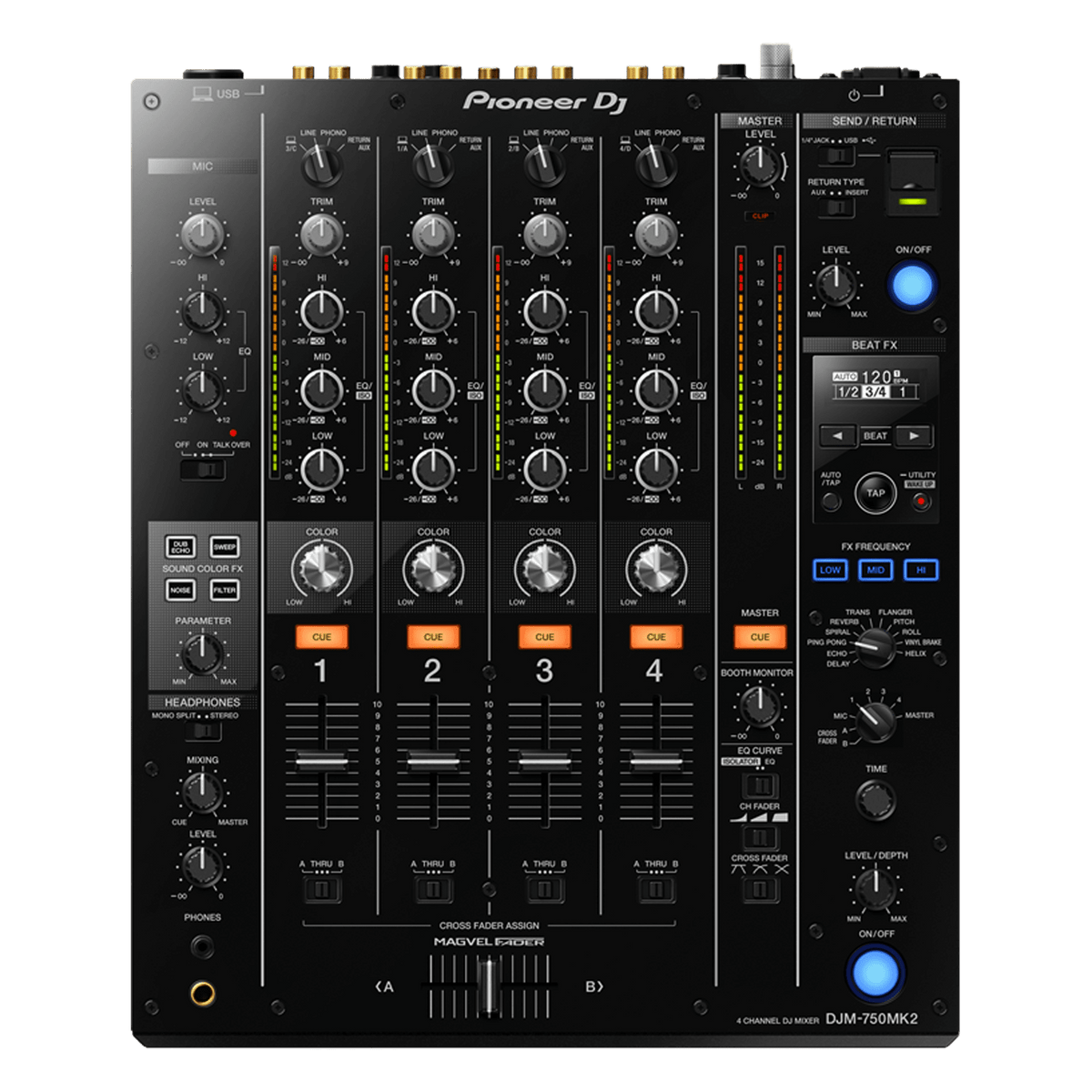 Pioneer DJ DJM 750MK2 - Professional 4 - Channel DJ Mixer - Turntable Trader