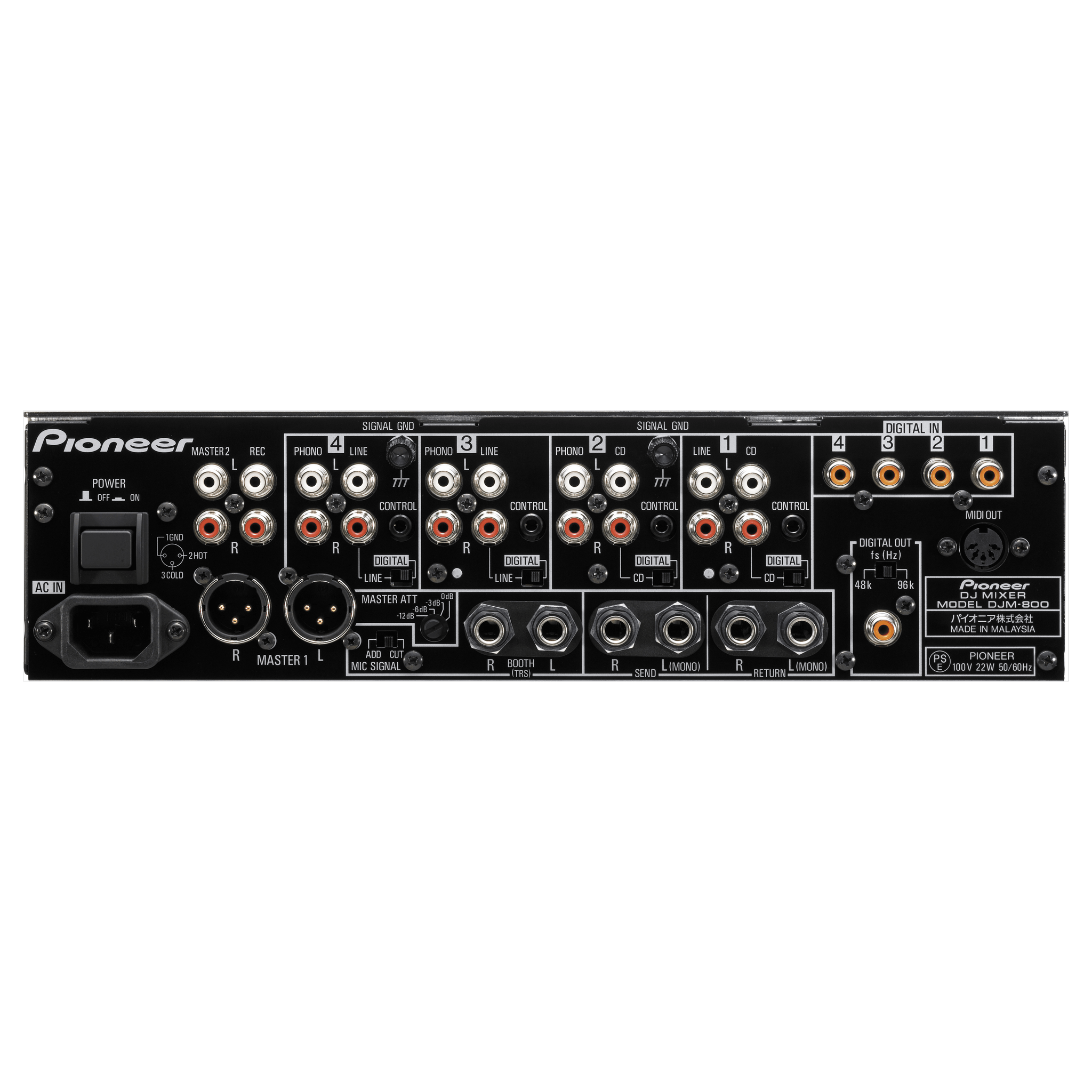 Pioneer DJM-800 DJミキサー 09年式 Pioneer DJ DJM 800 4 Channel DJ Mixer | Turntable Trader