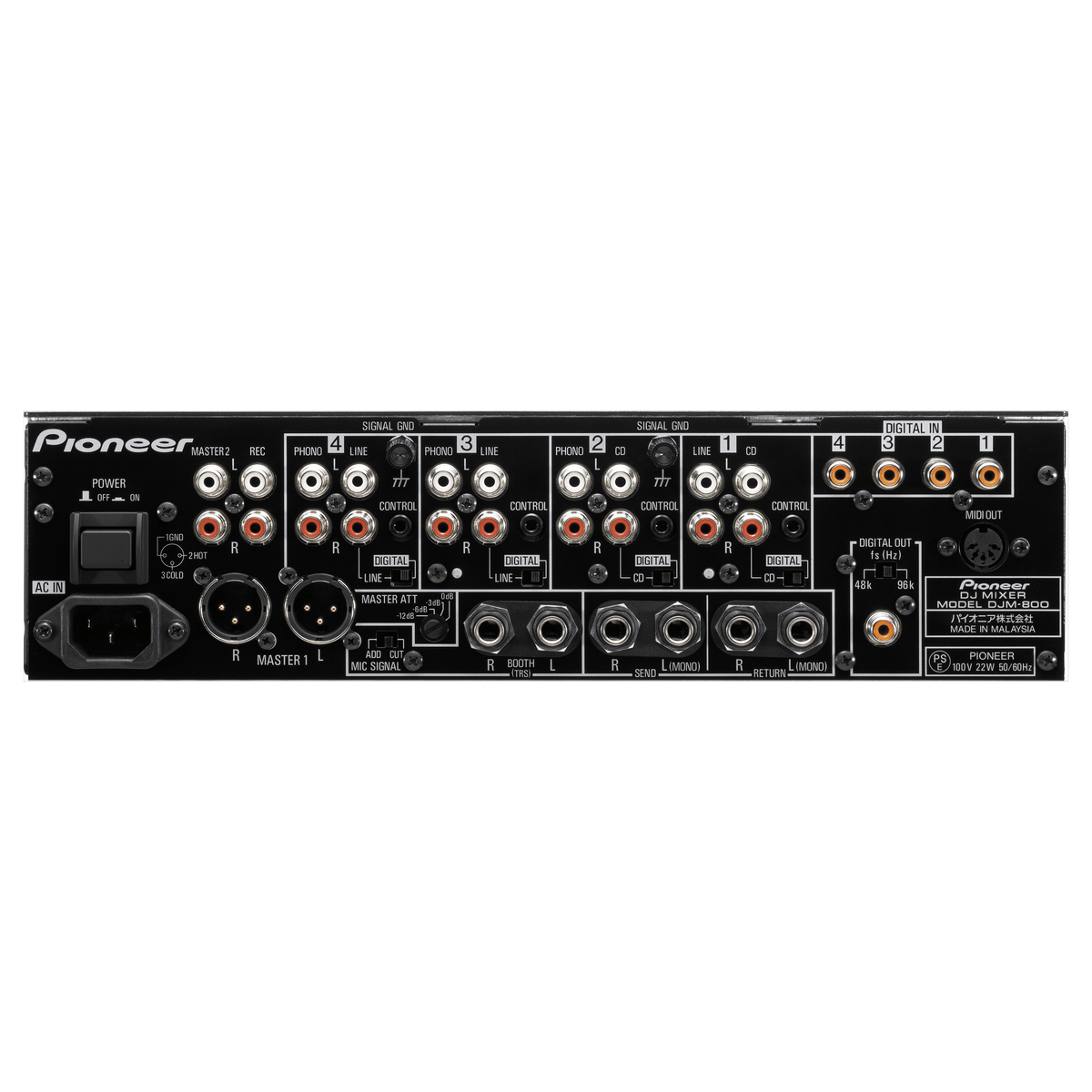 Pioneer DJ DJM 800 4 Channel DJ Mixer | Turntable Trader