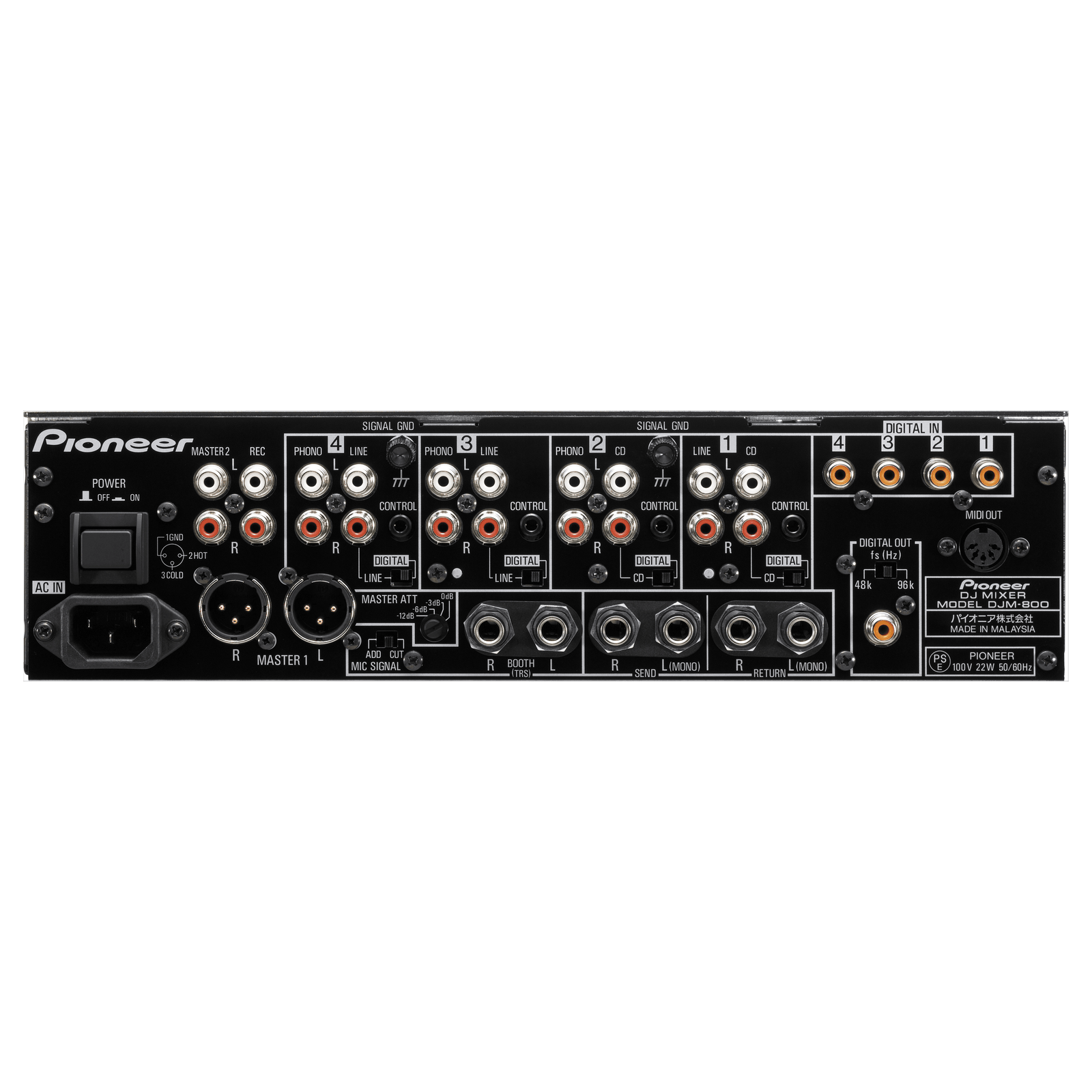 Pioneer DJ DJM 800 4 Channel DJ Mixer | Turntable Trader