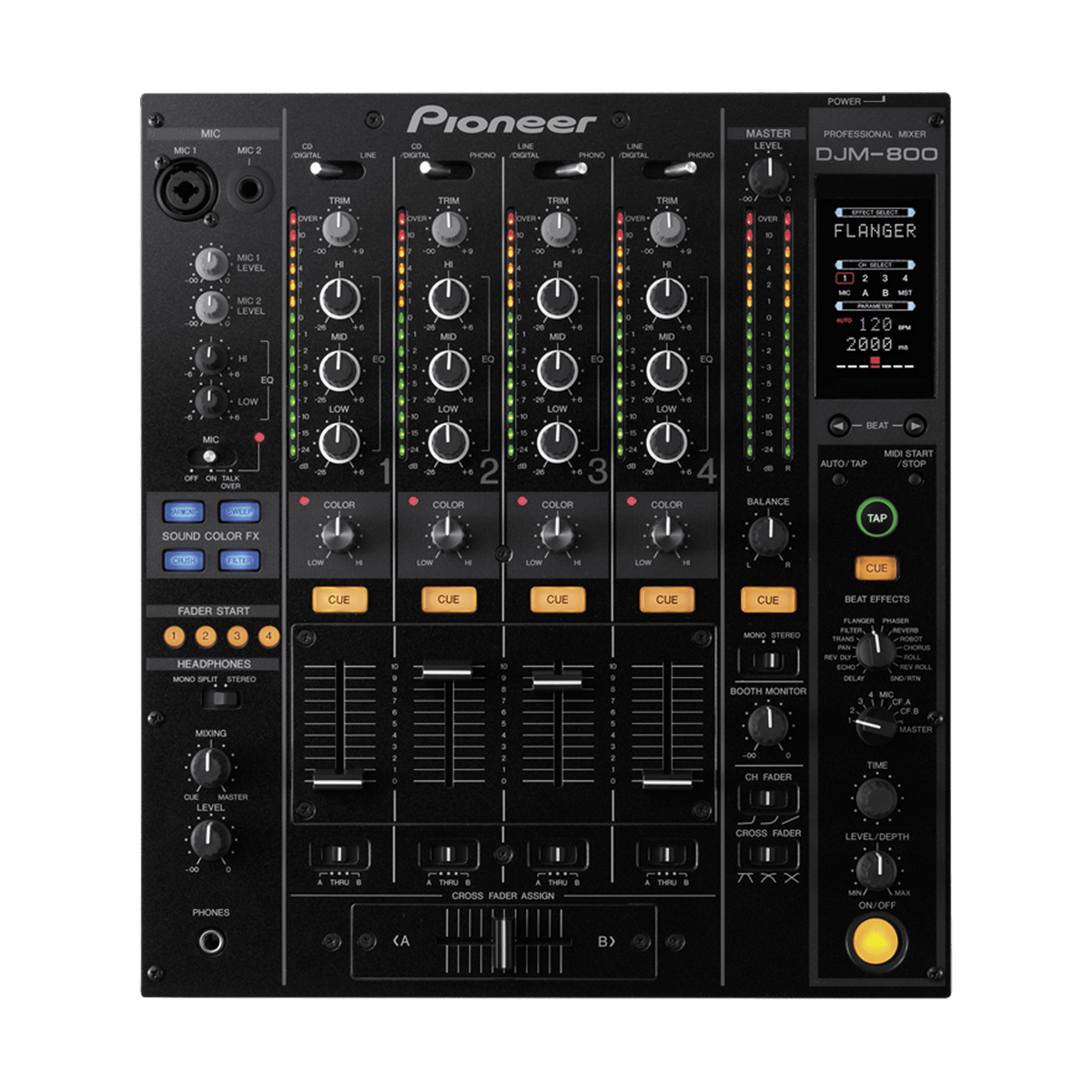 Pioneer DJ DJM 800 - Professional 4-Channel DJ Mixer