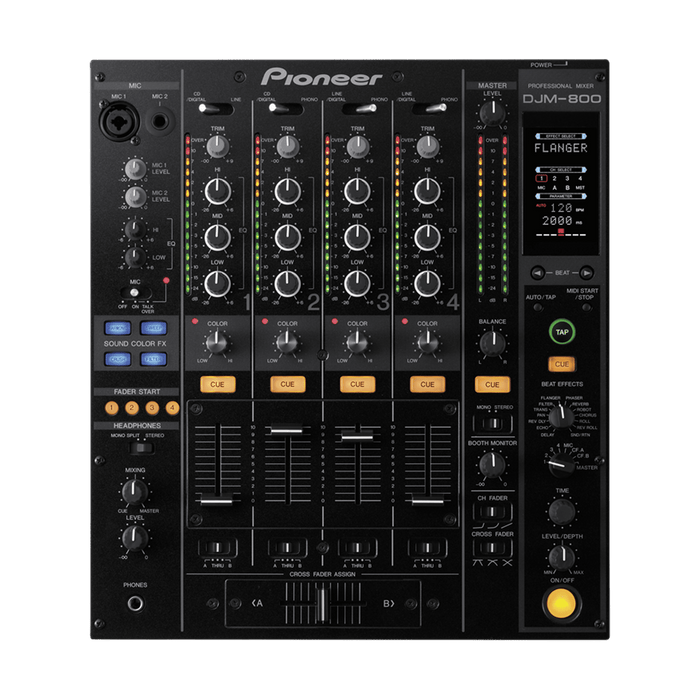 Pioneer DJ DJM 800 - Professional 4 - Channel DJ Mixer - Turntable Trader
