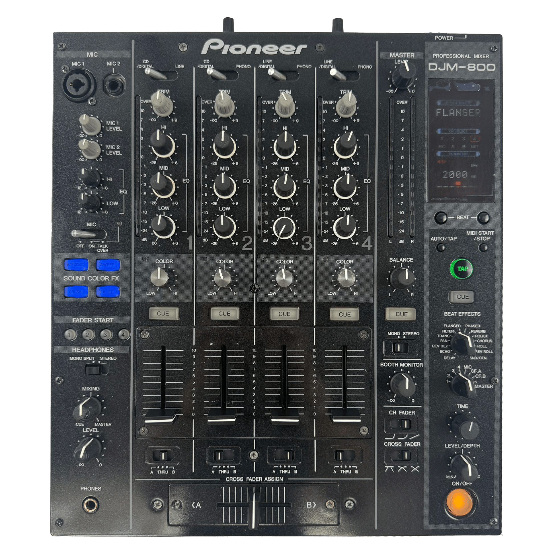 Pioneer DJ DJM 800 - Professional 4 - Channel DJ Mixer - Turntable Trader