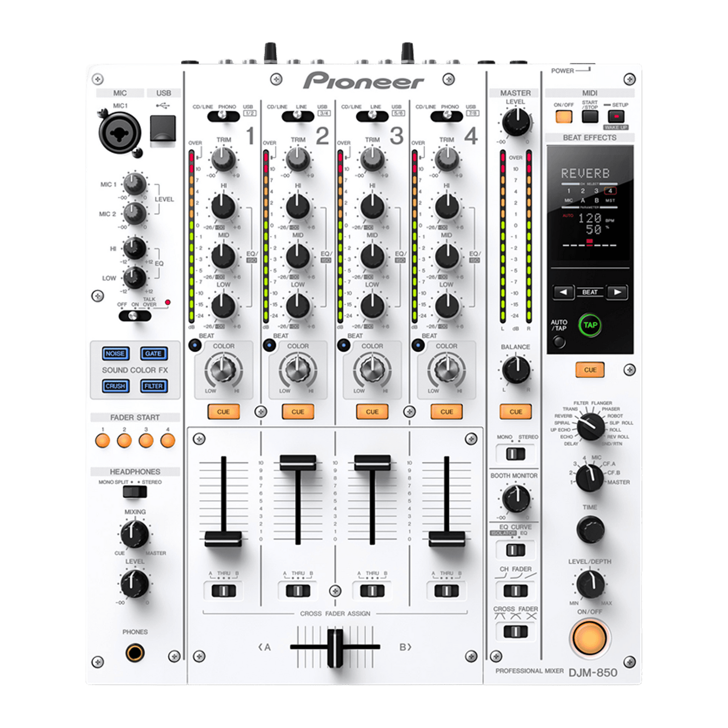 Pioneer DJ DJM 850 W 4 Channel Mixer - Turntable Trader