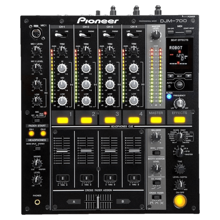 Pioneer DJM 700 4-channel professional DJ mixer - front panel
