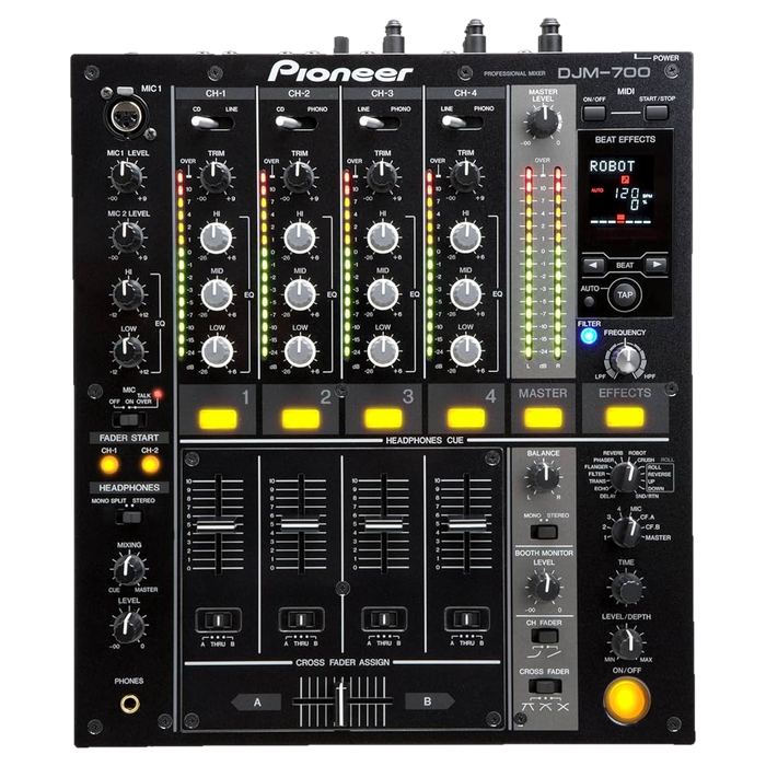 Pioneer DJM 700 4-channel professional DJ mixer - front panel