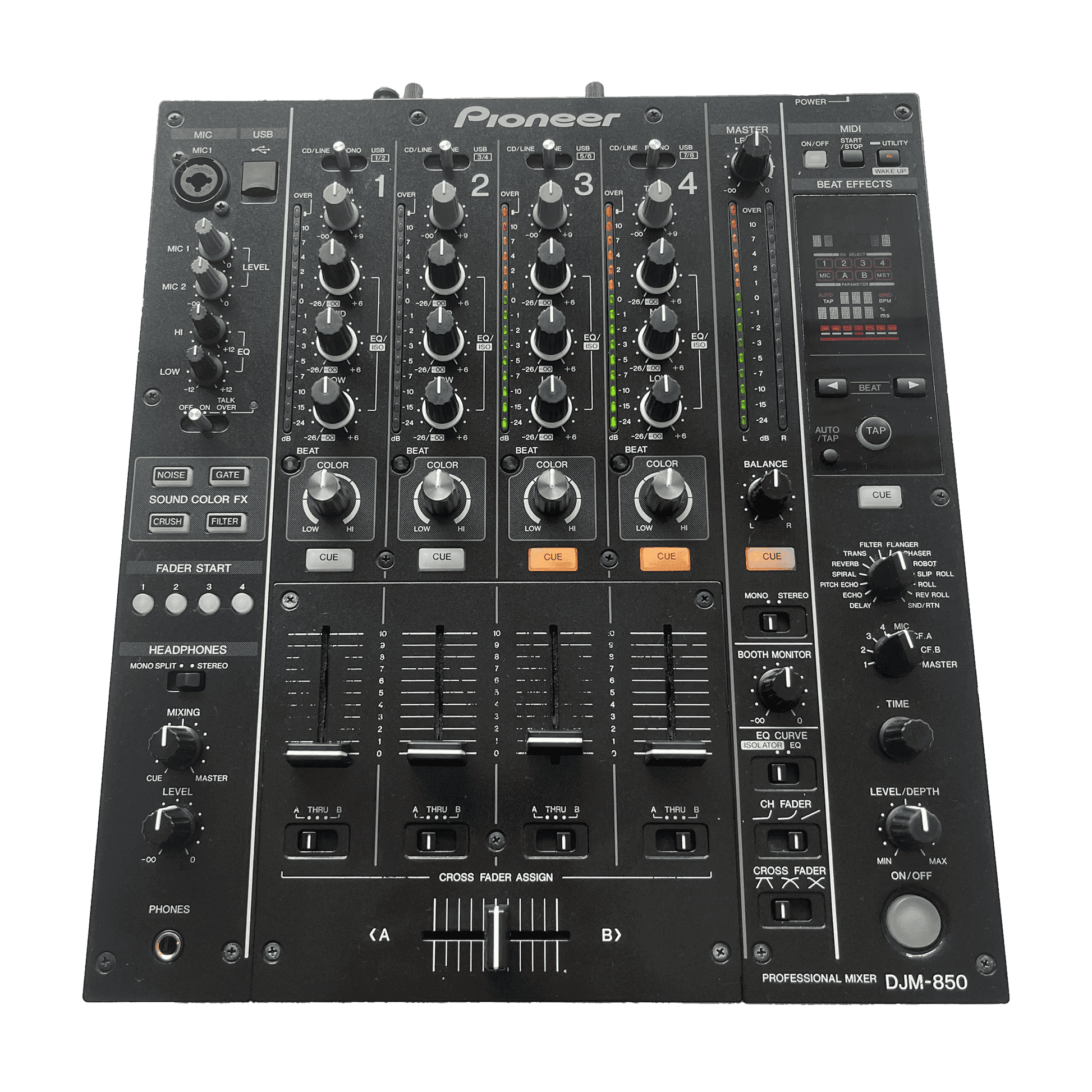 Pioneer DJM - 850 - Professional 4 - Channel DJ Mixer - Turntable Trader