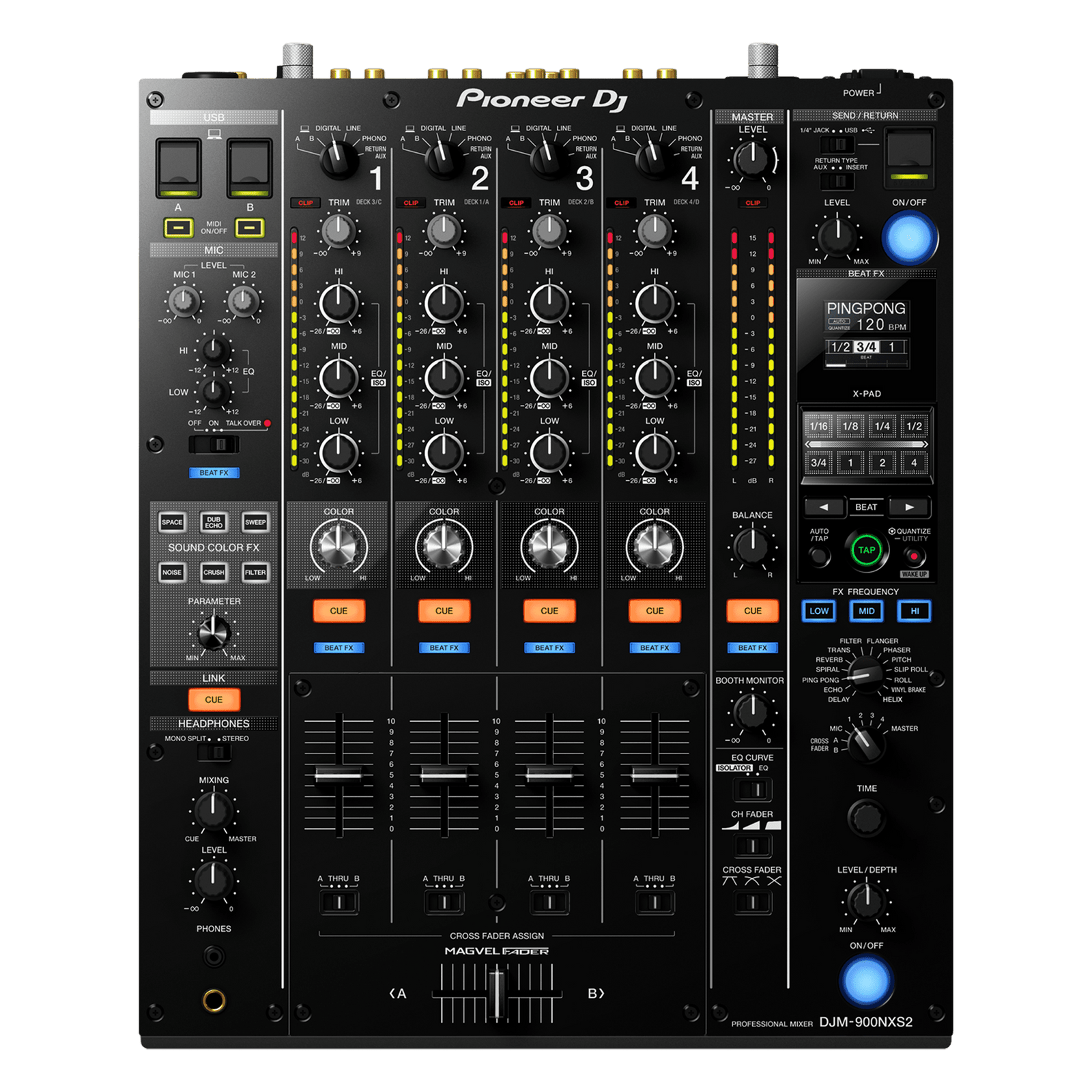 【美品】Pioneer DJ DJM-900NXS2 pioneer-djm-900nxs2-