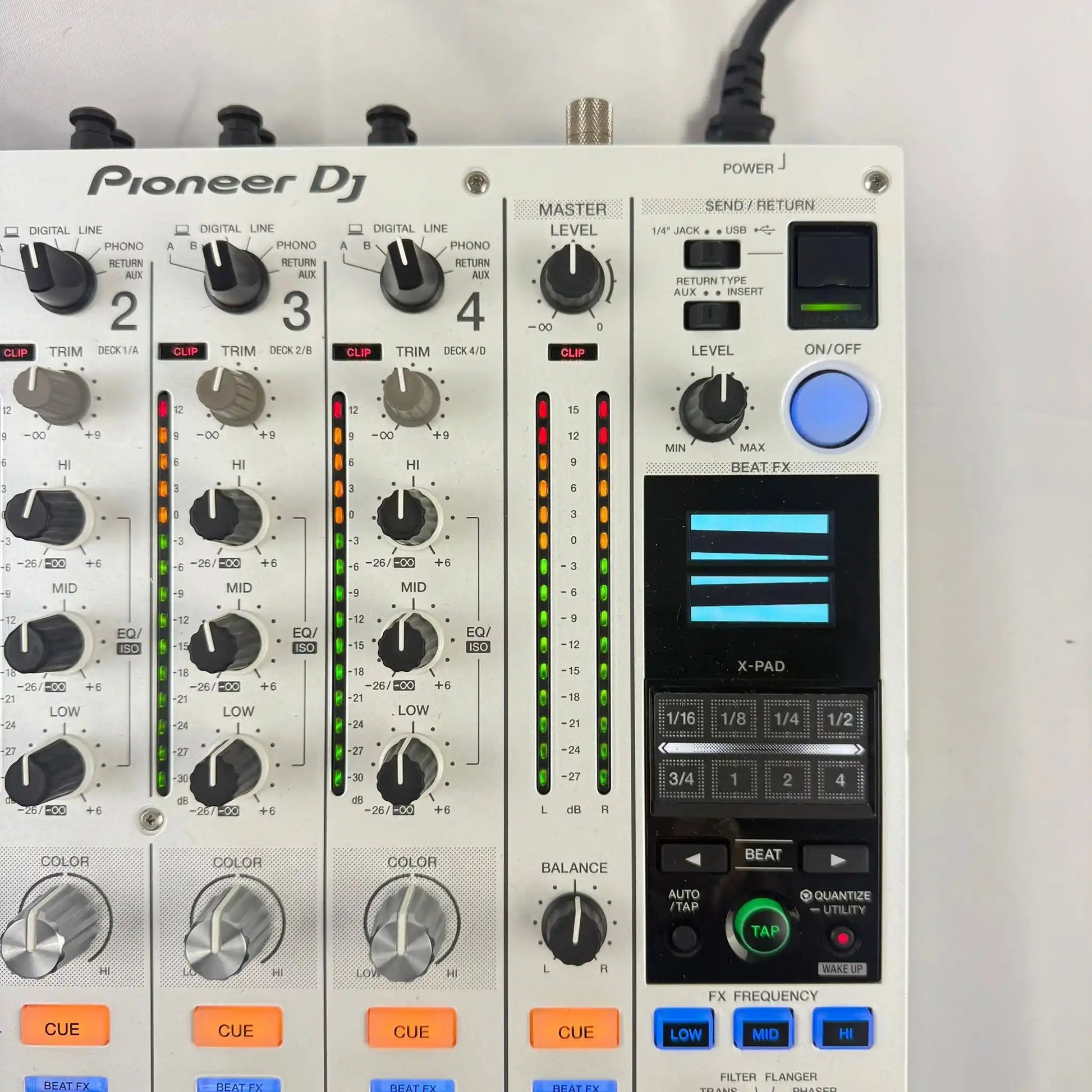 Pioneer DJM 900NXS2 W - Professional 4 Channel DJ Mixer - Turntable Trader