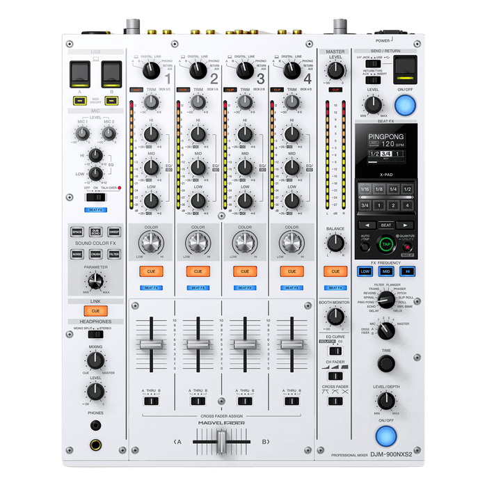 Pioneer DJM 900NXS2 W - Professional 4 Channel DJ Mixer - Turntable Trader