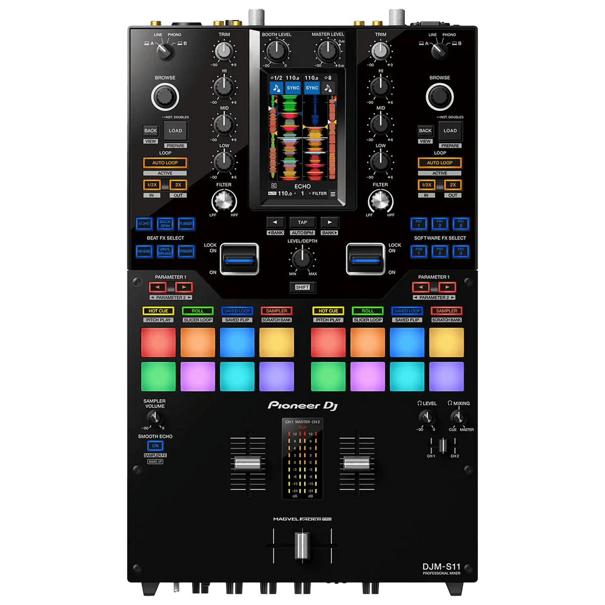 Pioneer DJM S11 - 2 Channel Professional Battle DJ Mixer - Turntable Trader