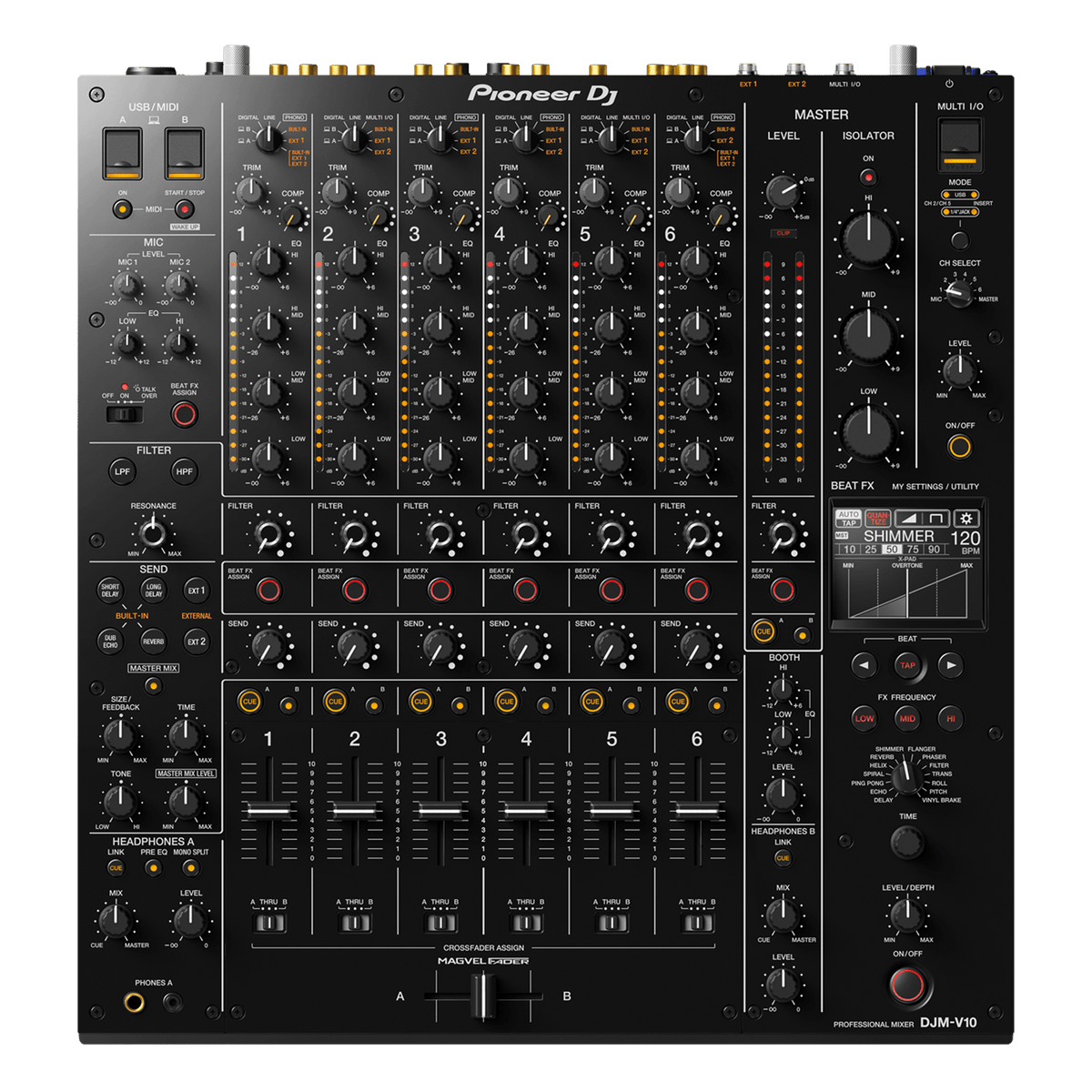 Pioneer DJM V10 - Professional 6-Channel DJ Mixer